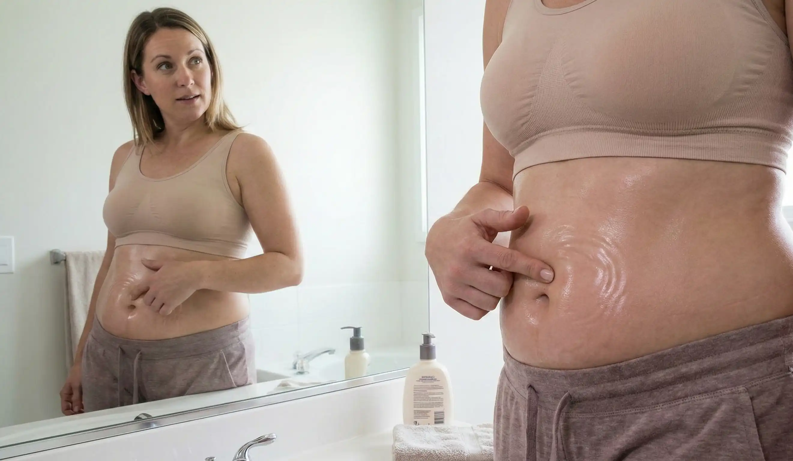 post op patient checking waterbed ripple effect mirror