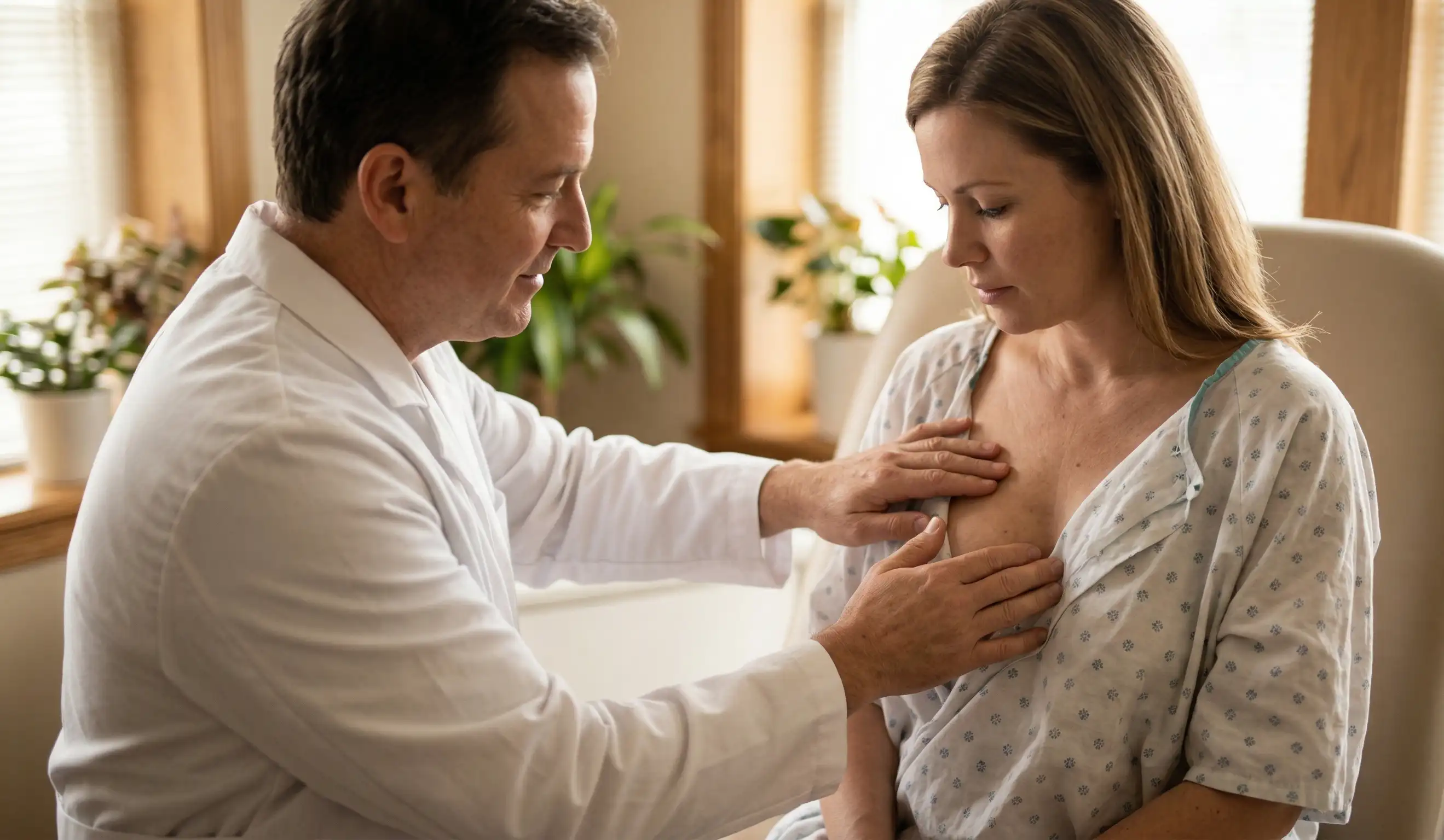 examinare clinică a mușchiului pentru augmentarea mamară