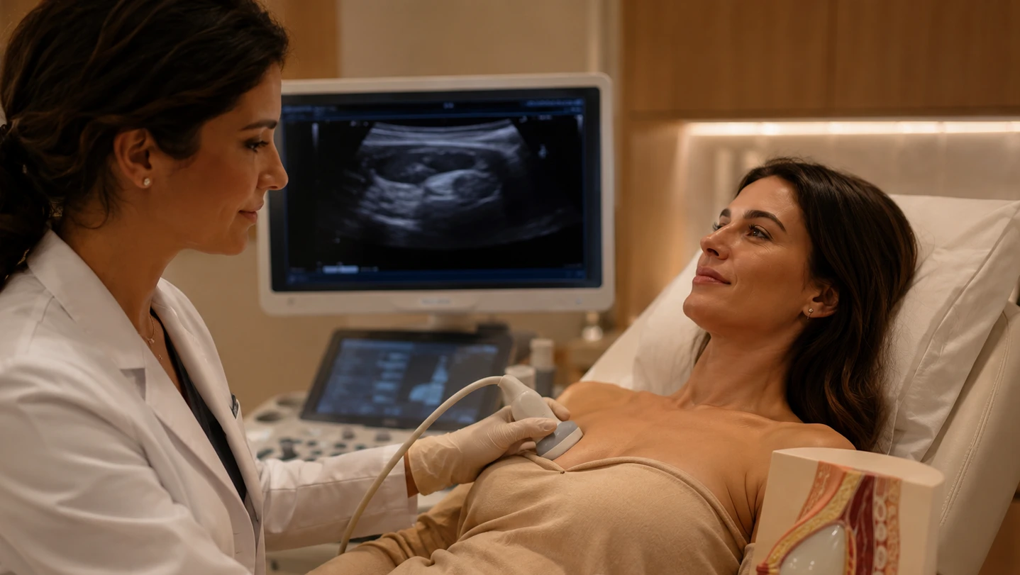 breast implant ultrasound health check