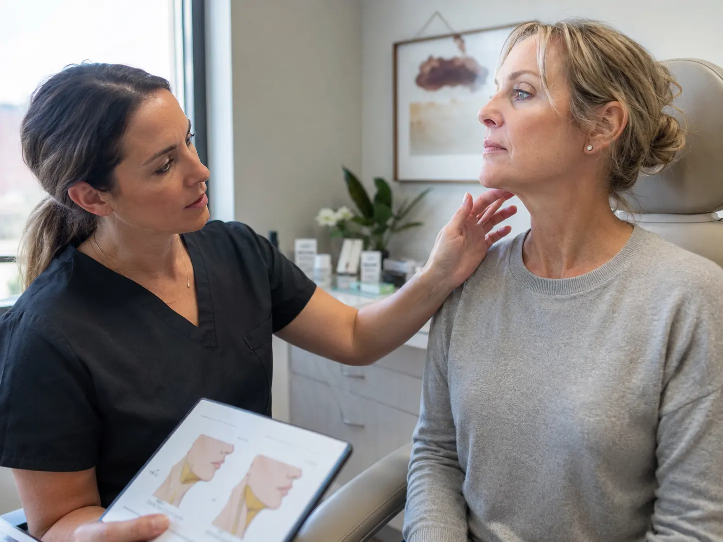 differences between neck lift and neck lipo