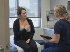 breast implant displacement pain
