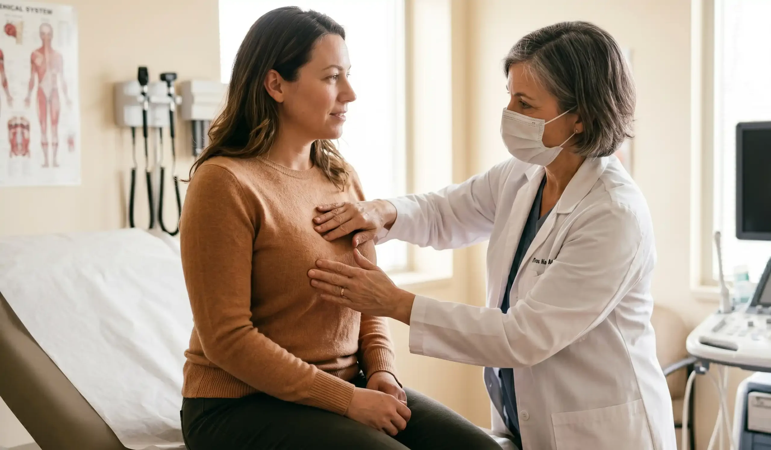 clinical exam doctor patient consultation for en bloc technique