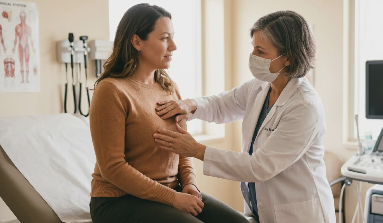 clinical exam doctor patient consultation for en bloc technique