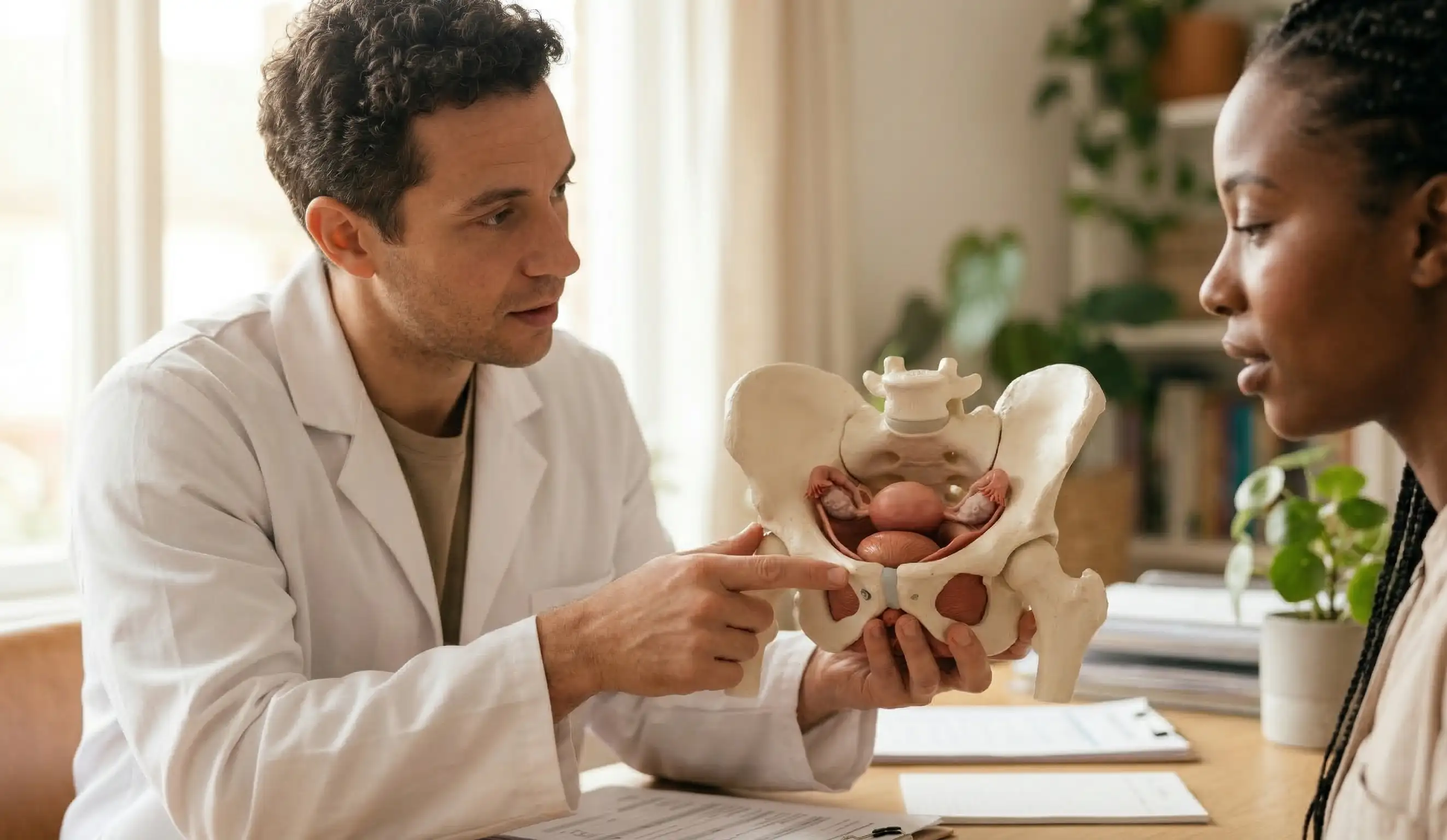 anatomical counseling 3d pelvic model interaction