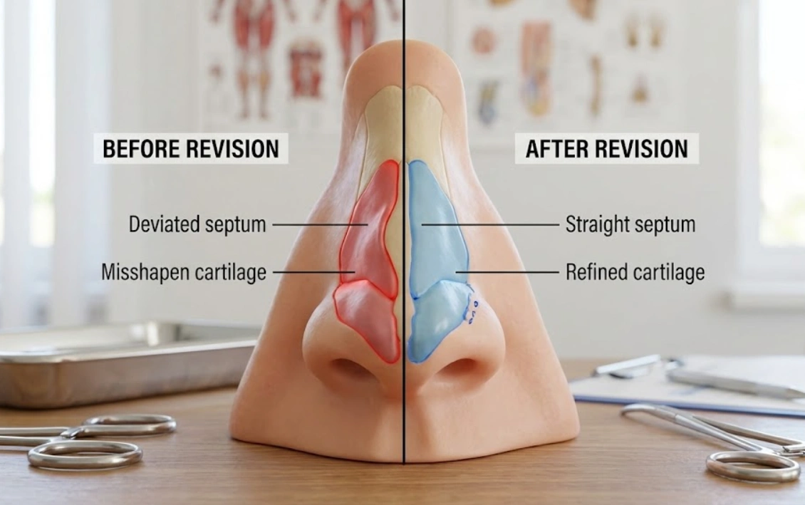 anatomia interna delle strutture nasali nella chirurgia di revisione