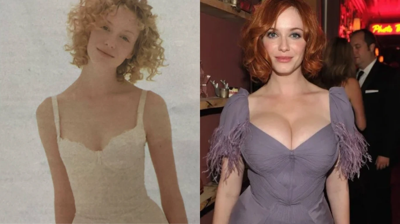 christina hendricks before after cover
