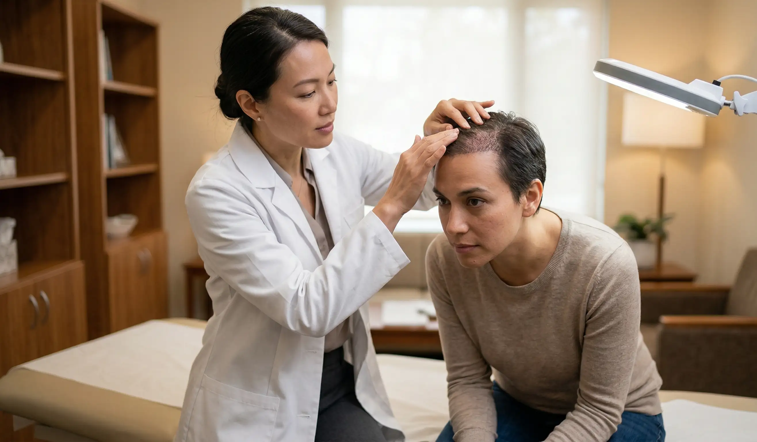 clinical examination hair graft survival