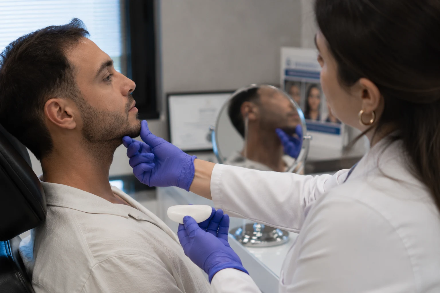 chin implant consultation