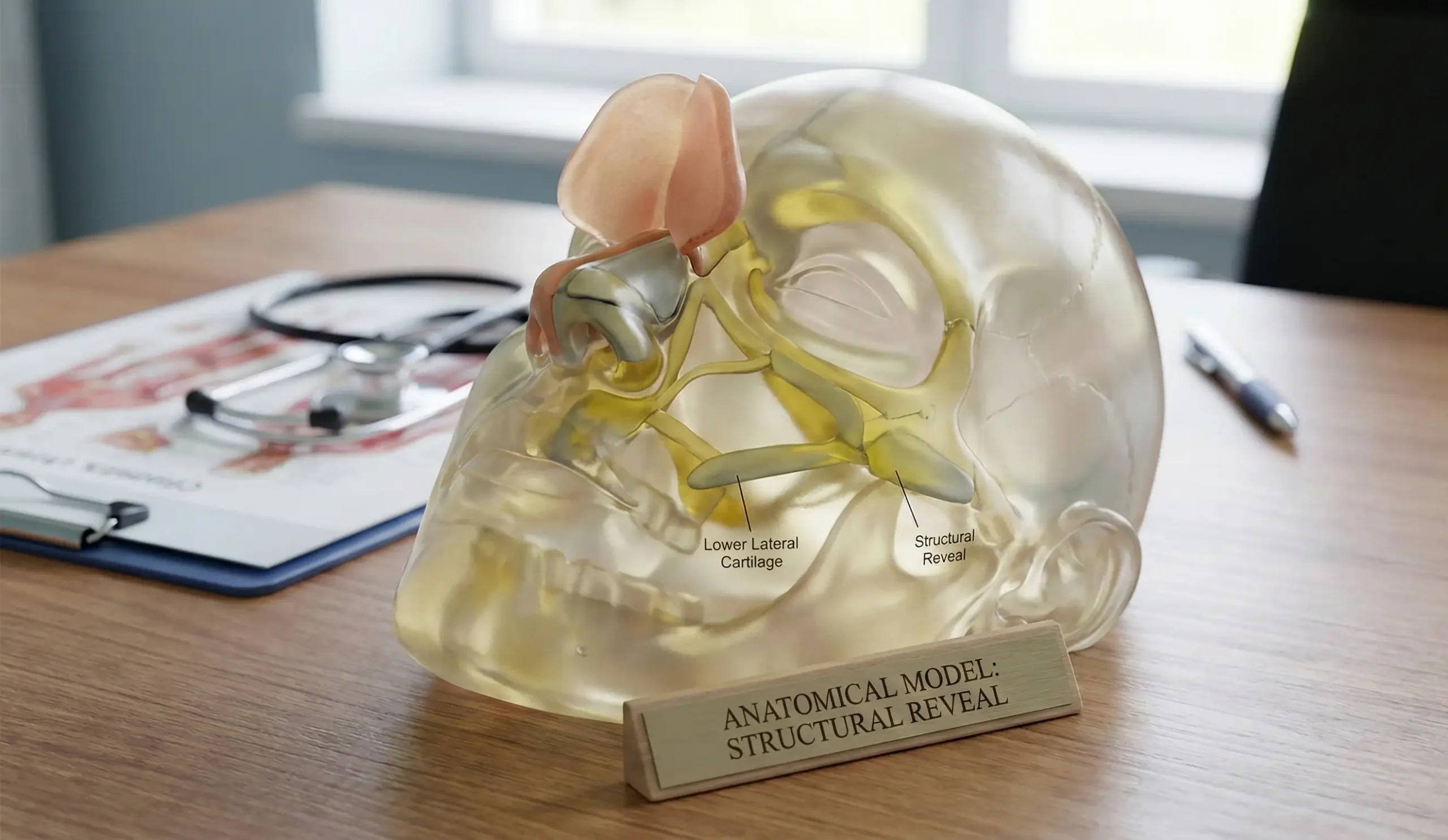 anatomical model nasal structure reveal