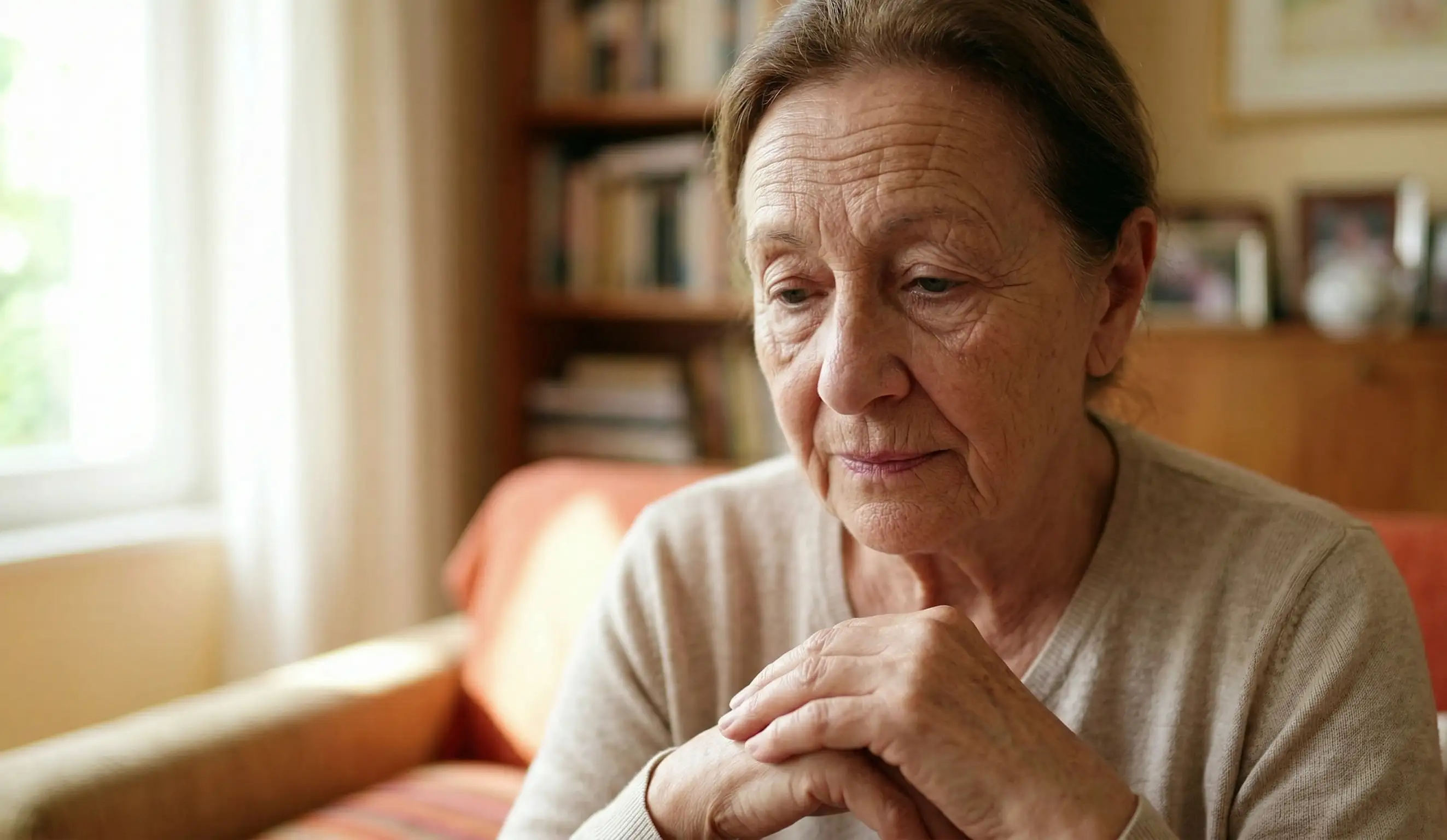 natural aging face focus