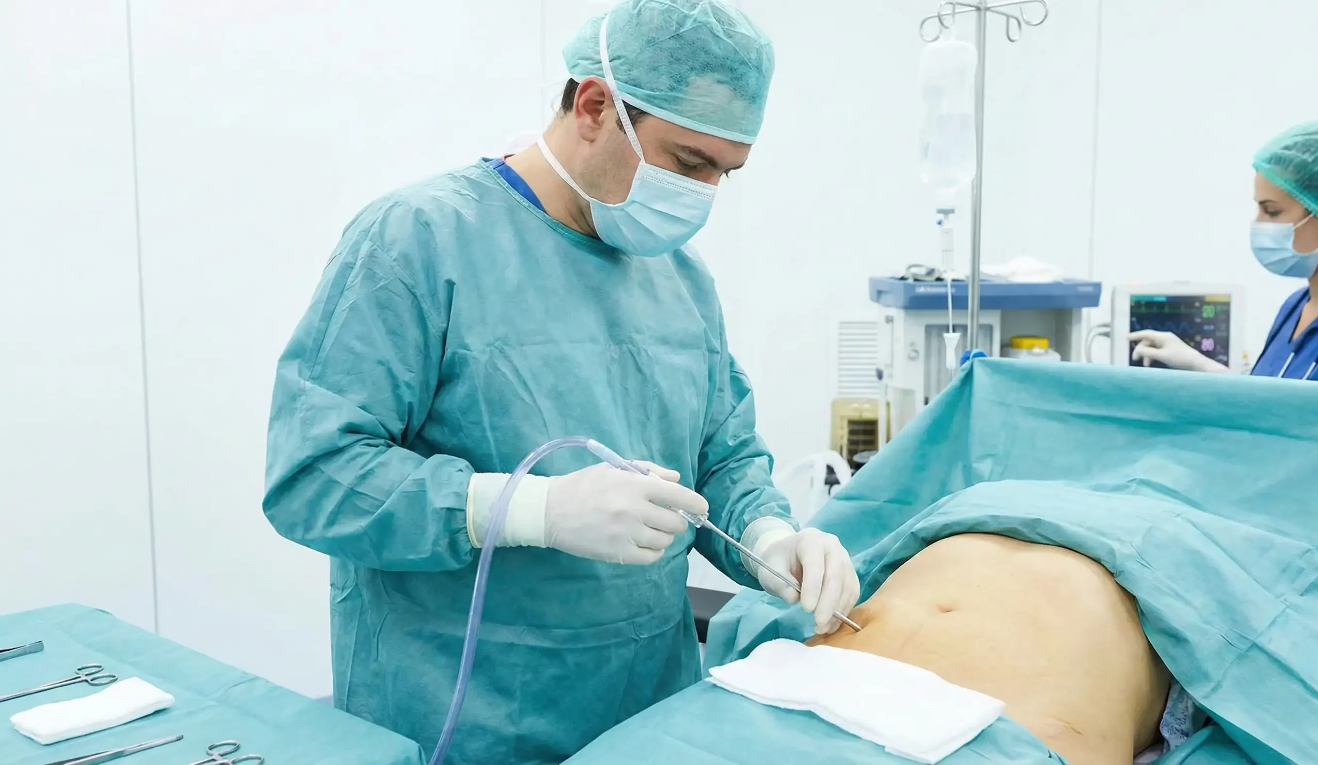liposuction surgery procedure operating room