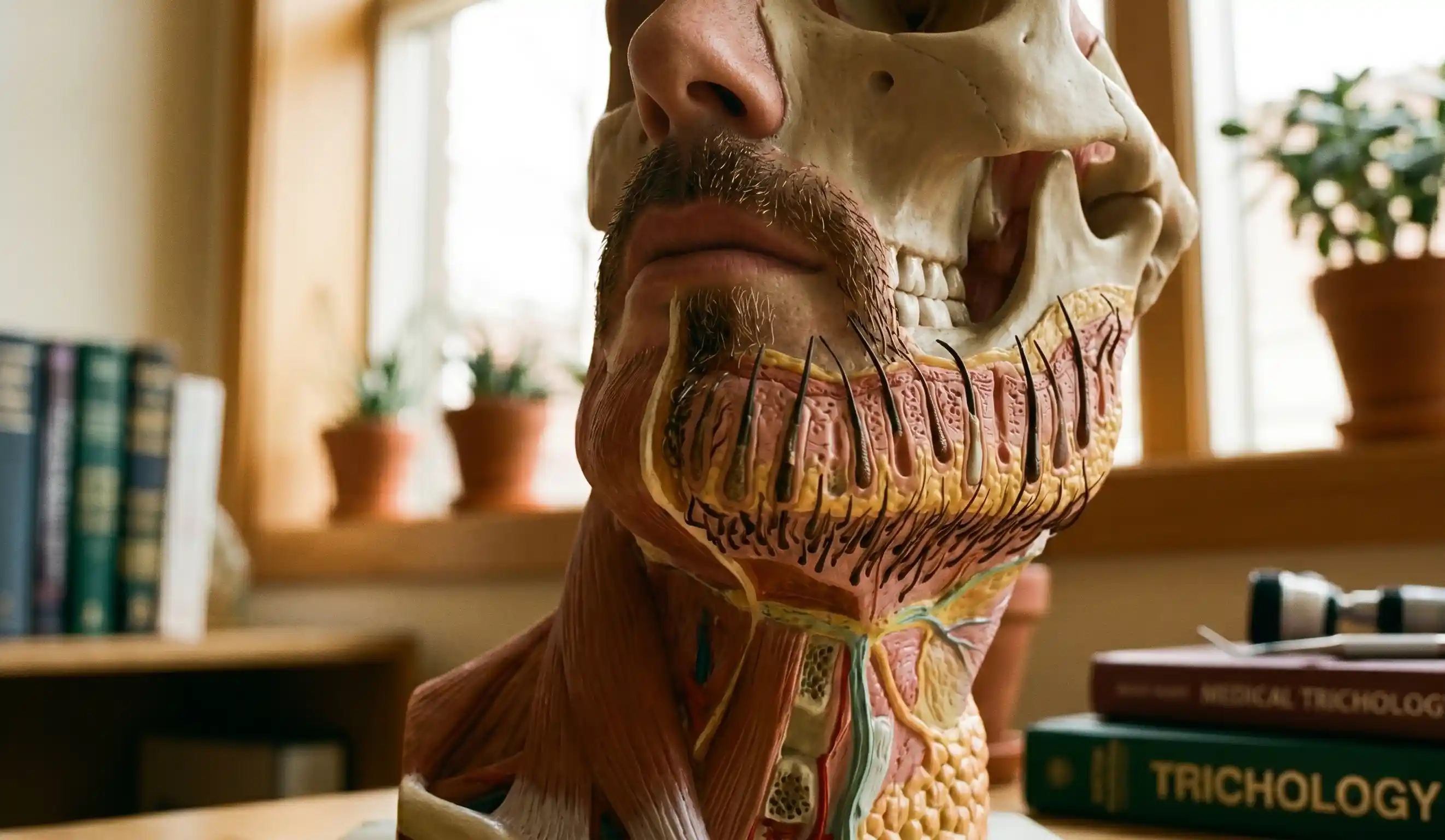 anatomical beard follicle transplant model