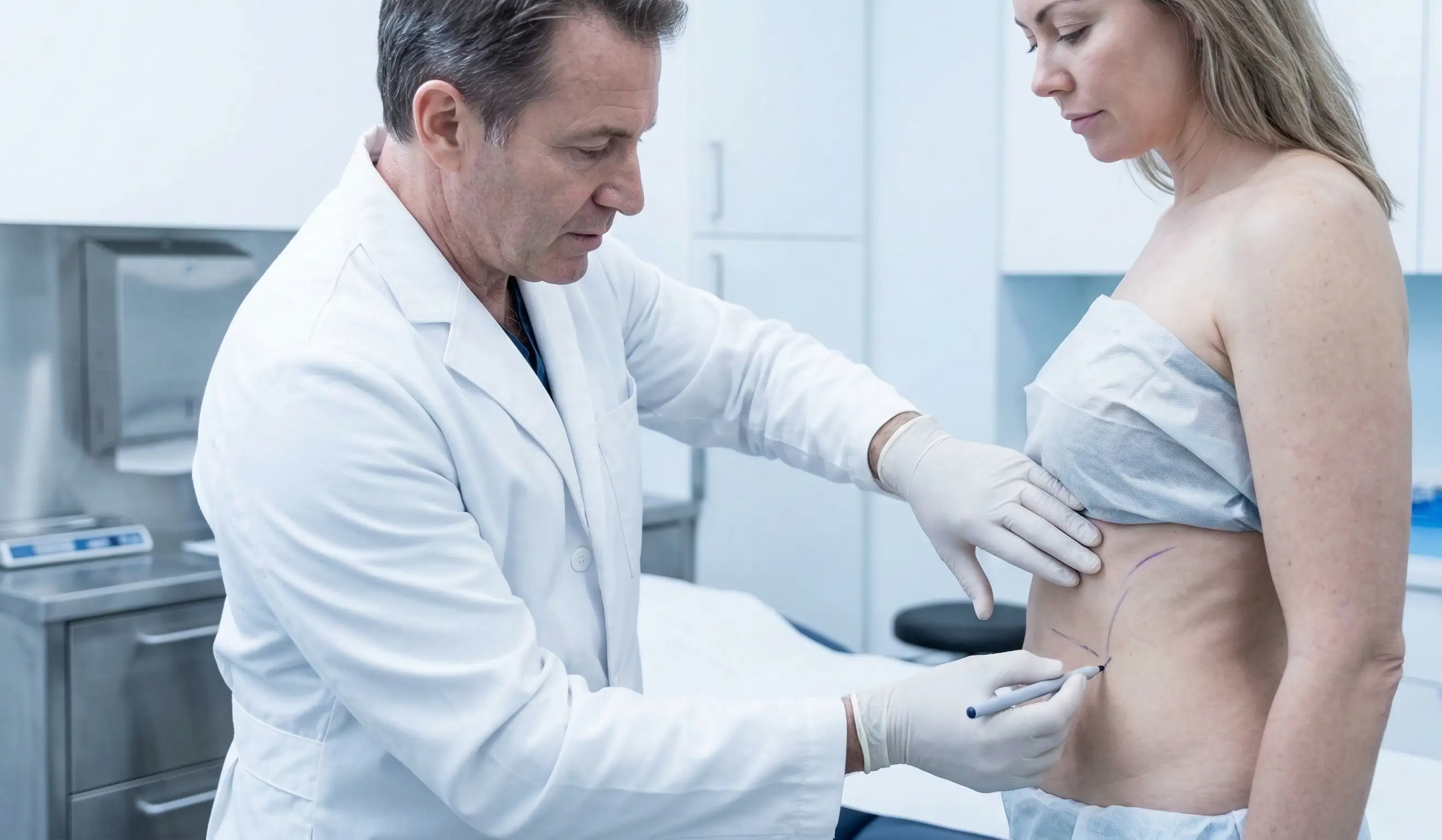 pre op klinik muayene 360 liposuction