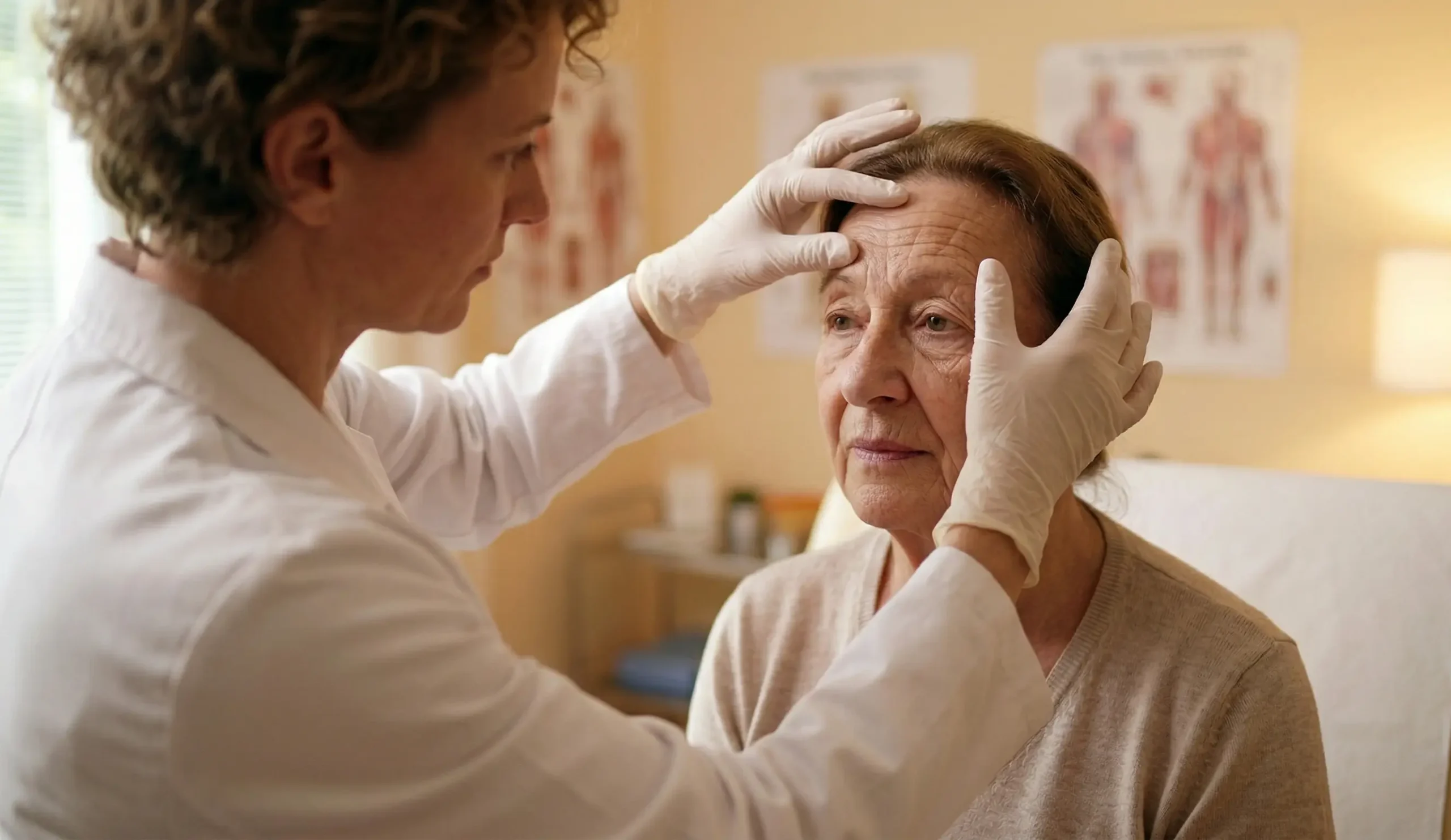 clinical exam aging patient botox
