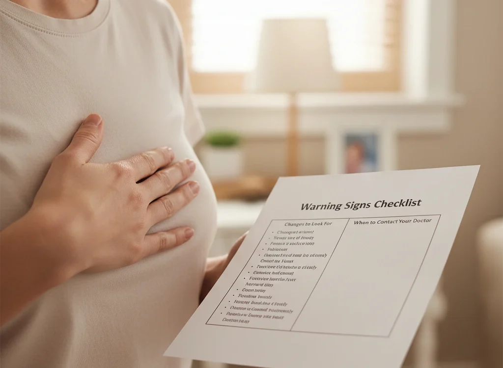 patient breast self check checklist