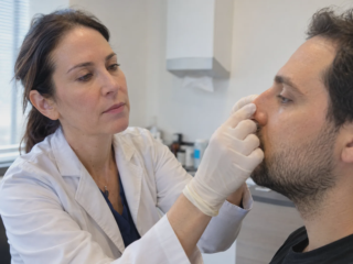rhinoplasty consultation focusing on the nose