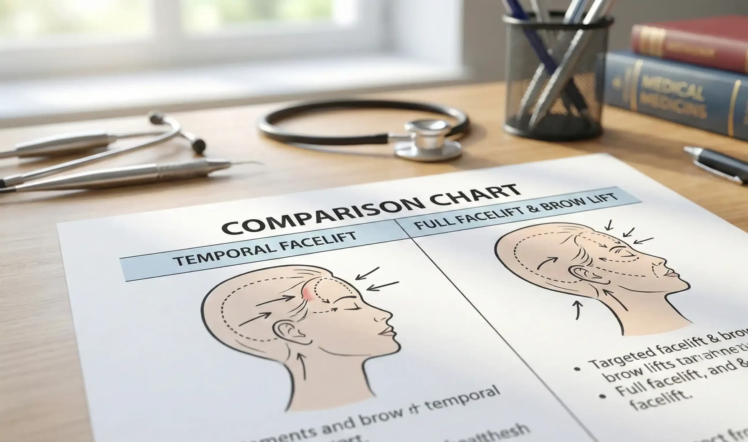 tabella comparativa tra facelift temporale e completo