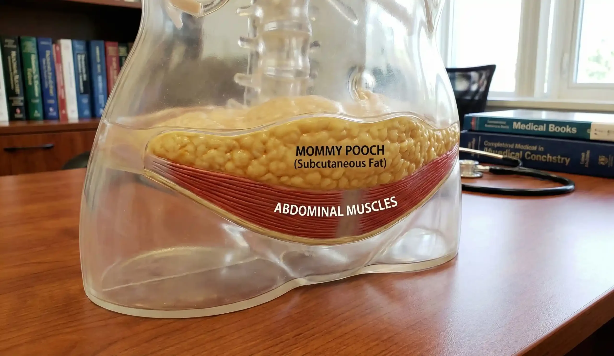 anatomical model subcutaneous belly fat
