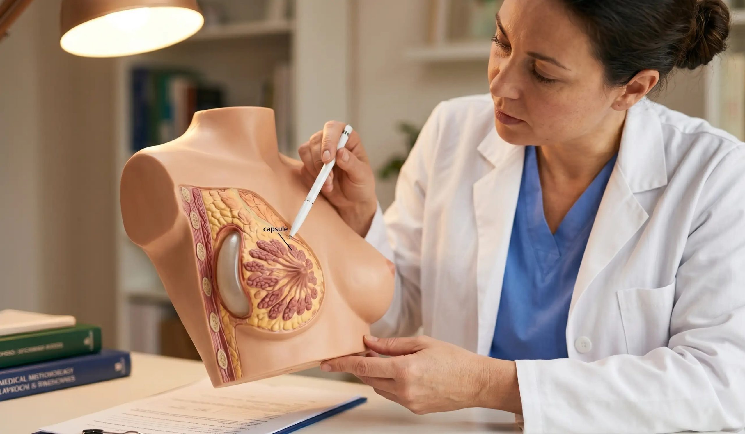 breast implants anatomical model revision pointing