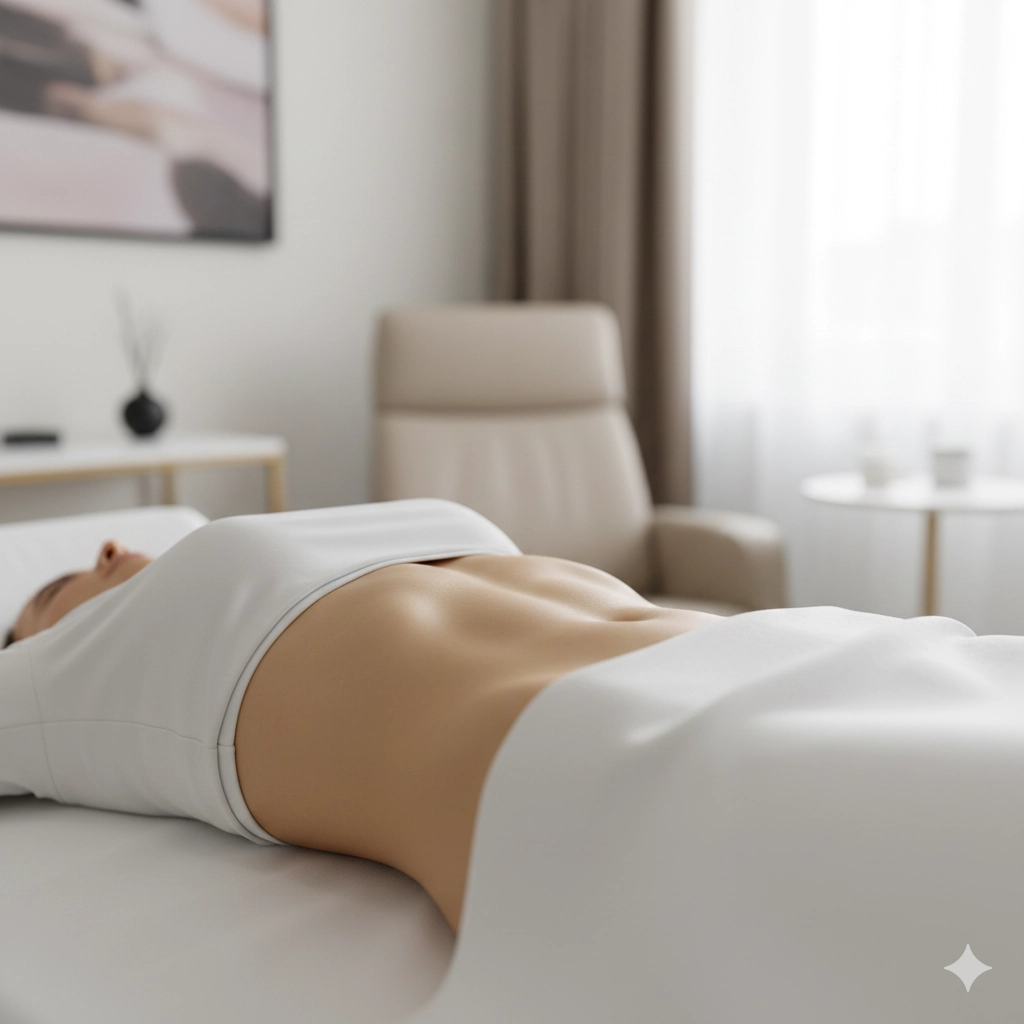 patients body post micro liposuction