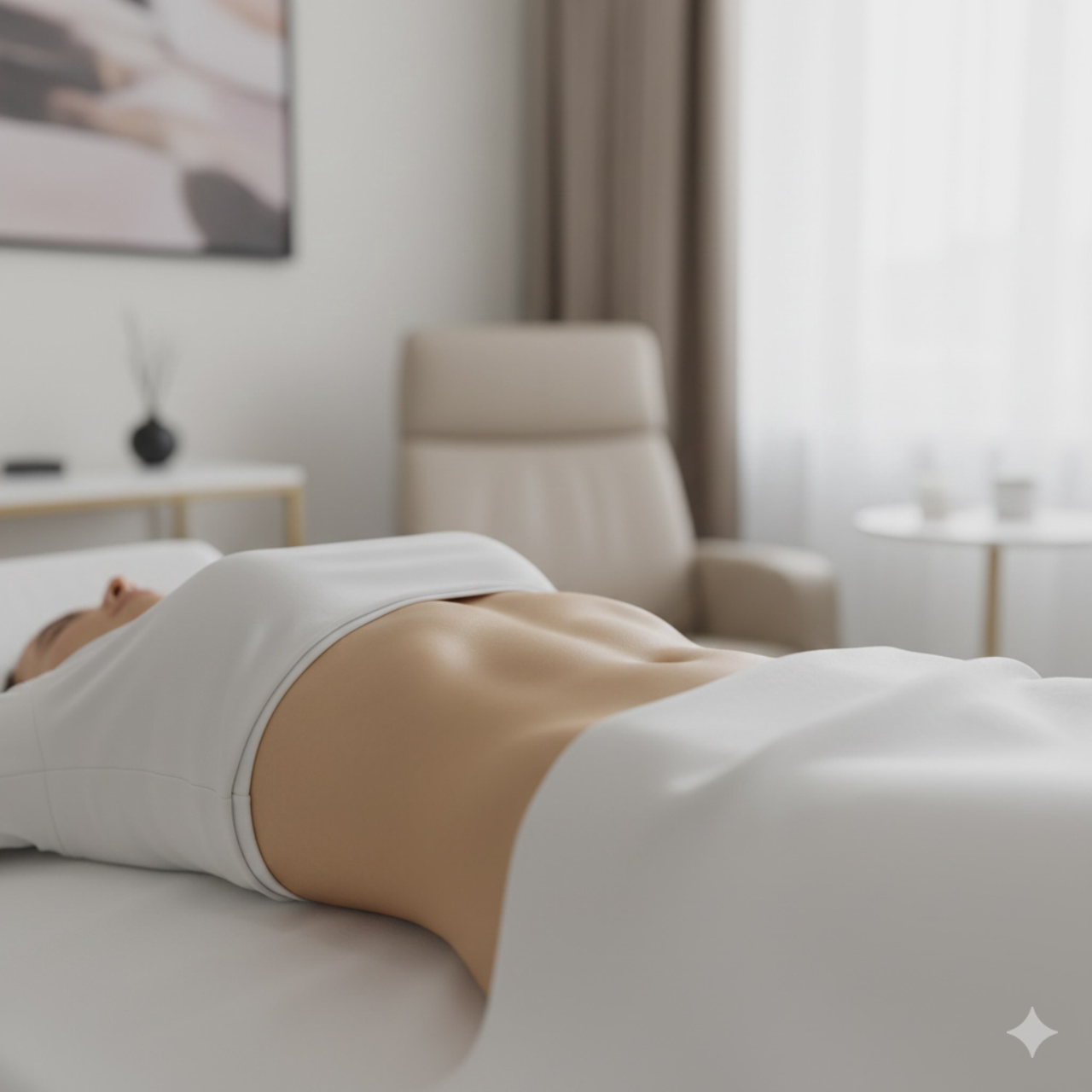 patients body post micro liposuction