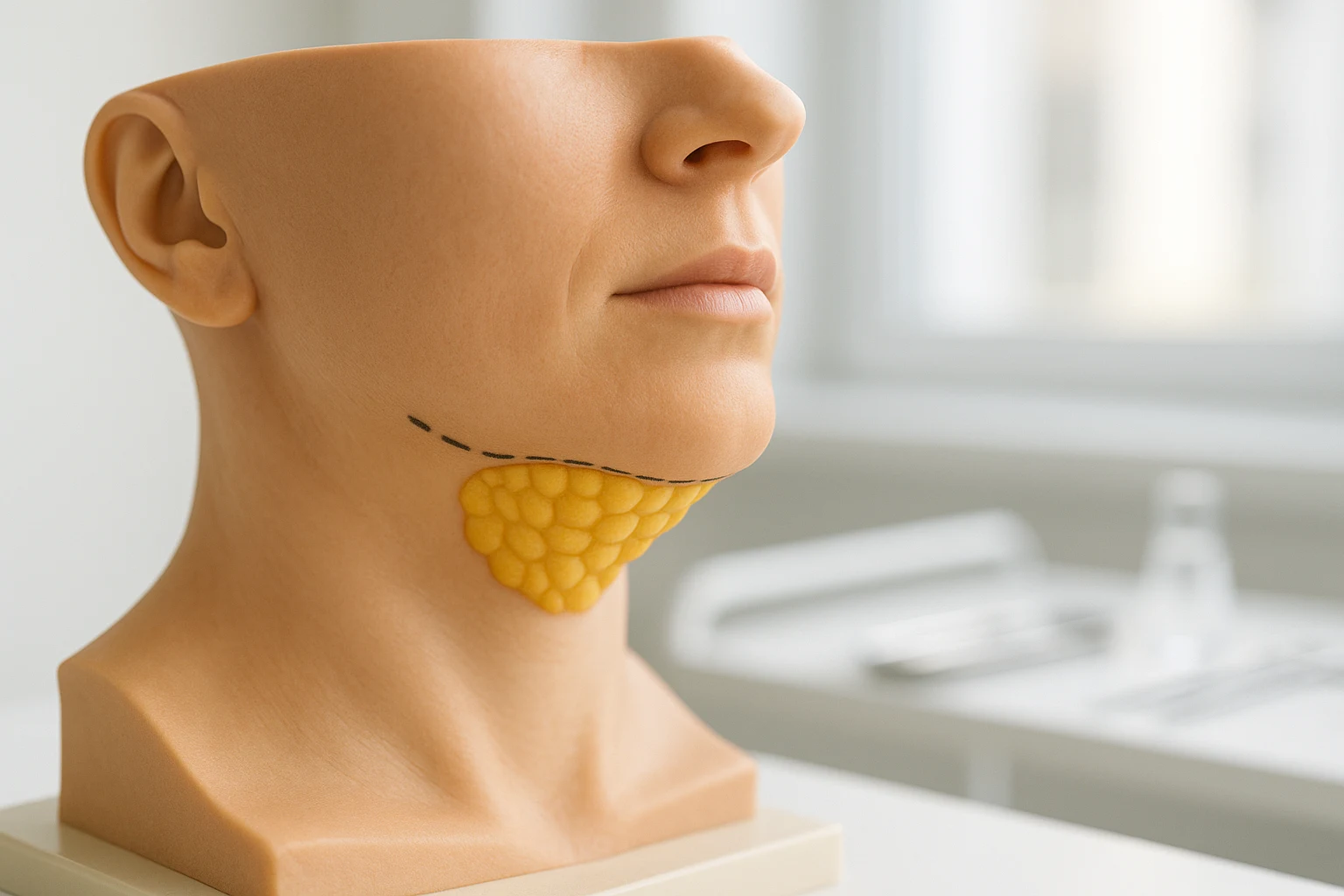 modello anatomico del sotto-mento