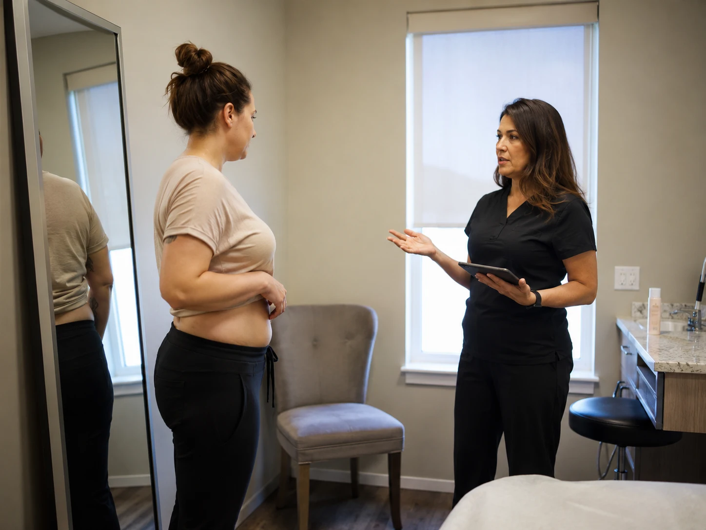 mini tummy tuck body assessment session