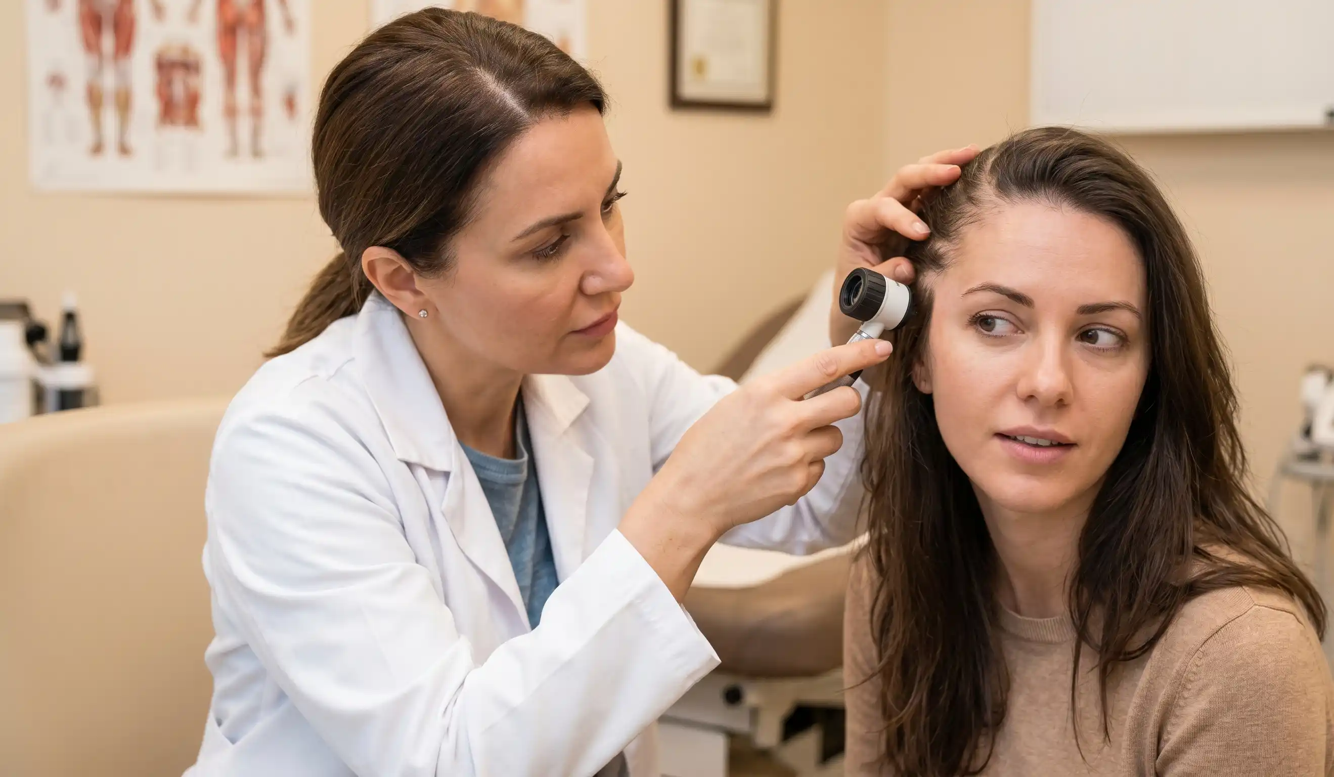 clinical examination traction alopecia