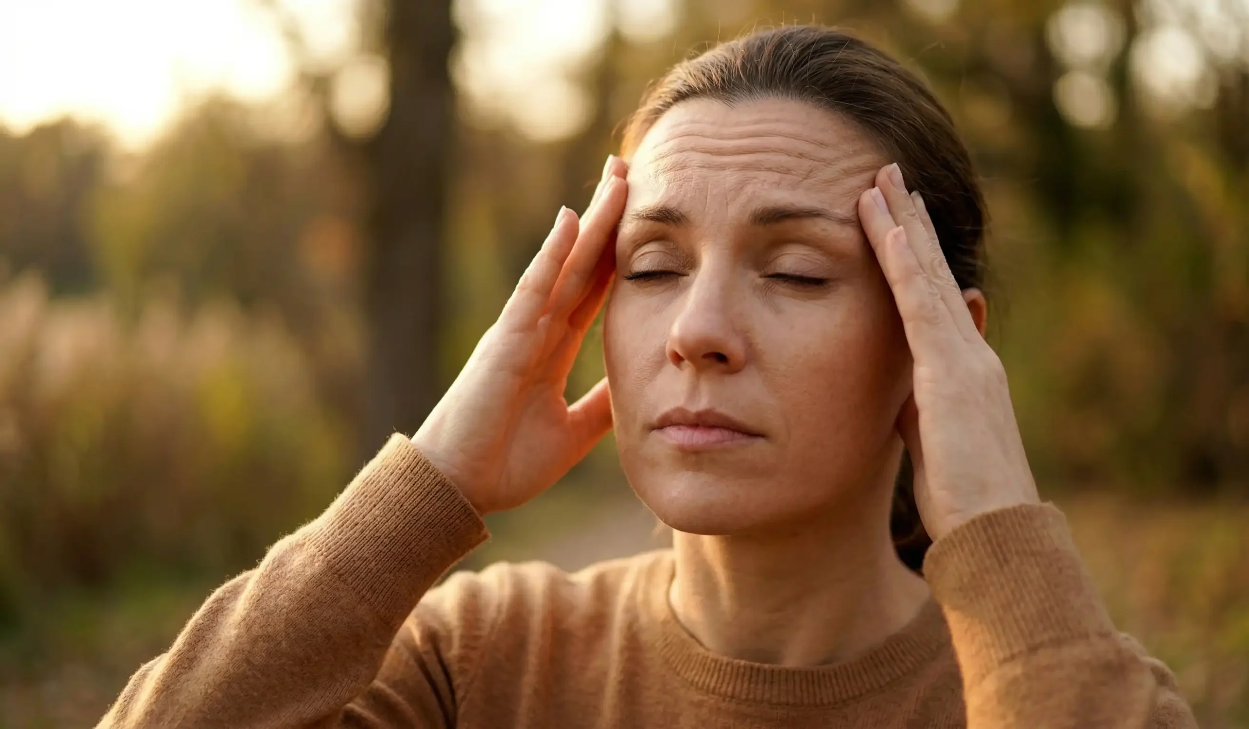 deep forehead lines
