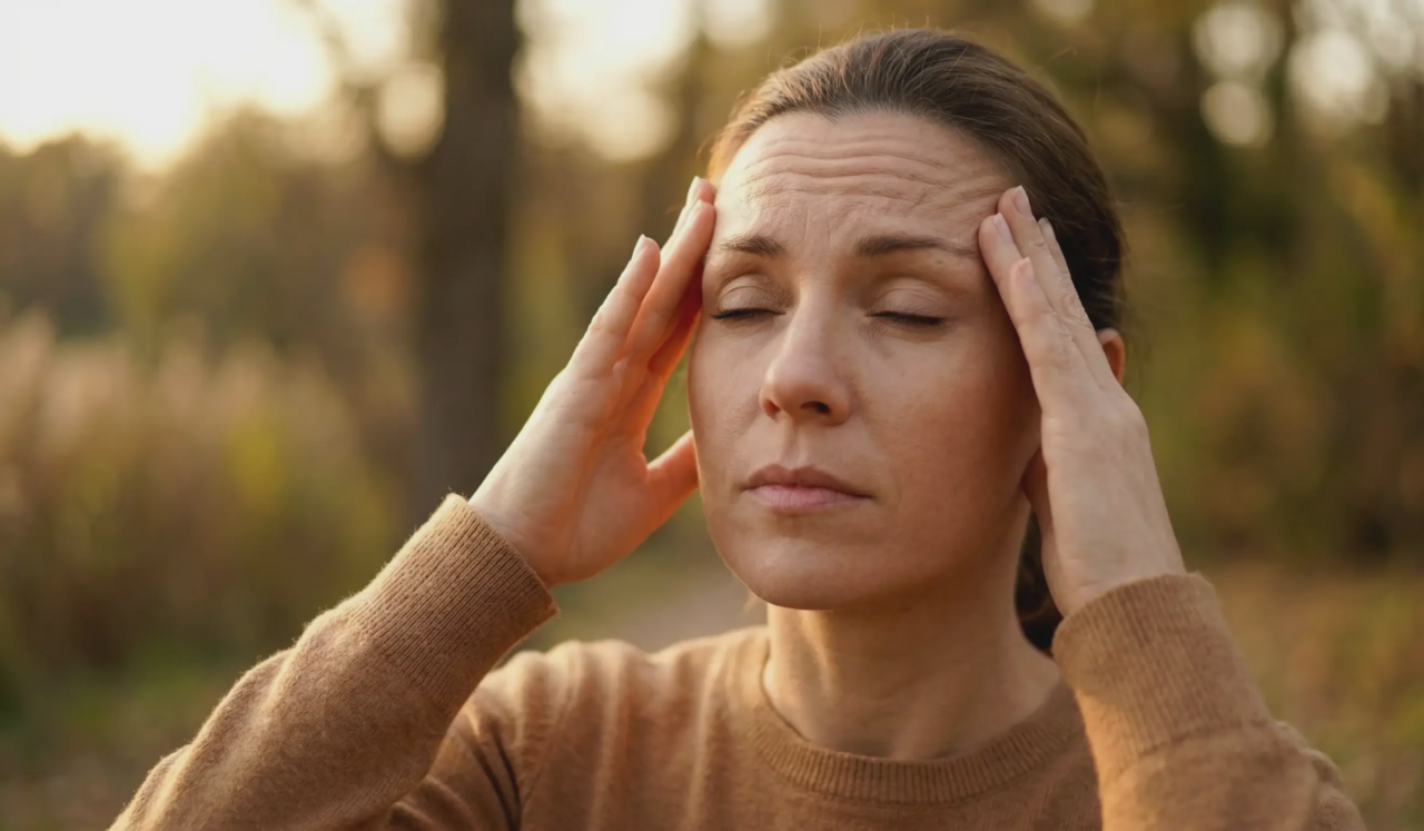 deep forehead lines