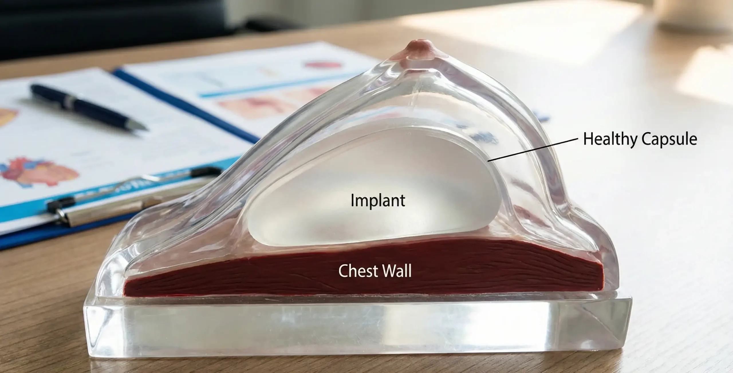 anatomical model healthy capsule healed