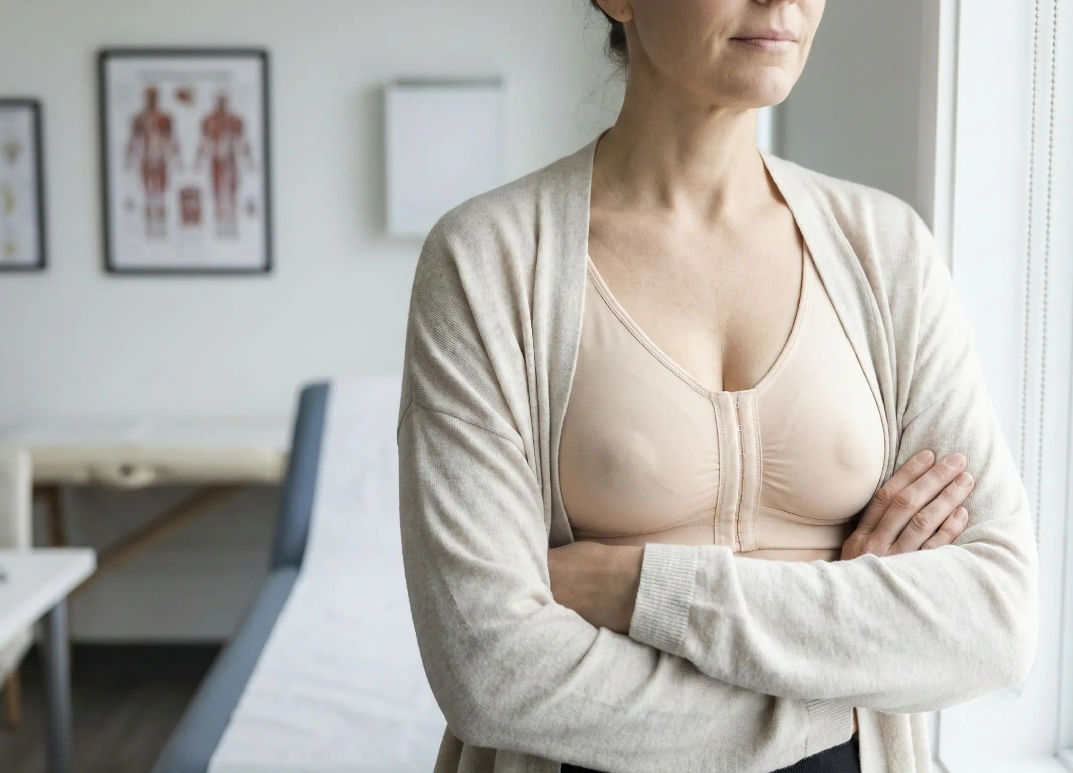 aspetto del reggiseno post chirurgia dopo rimozione degli impianti