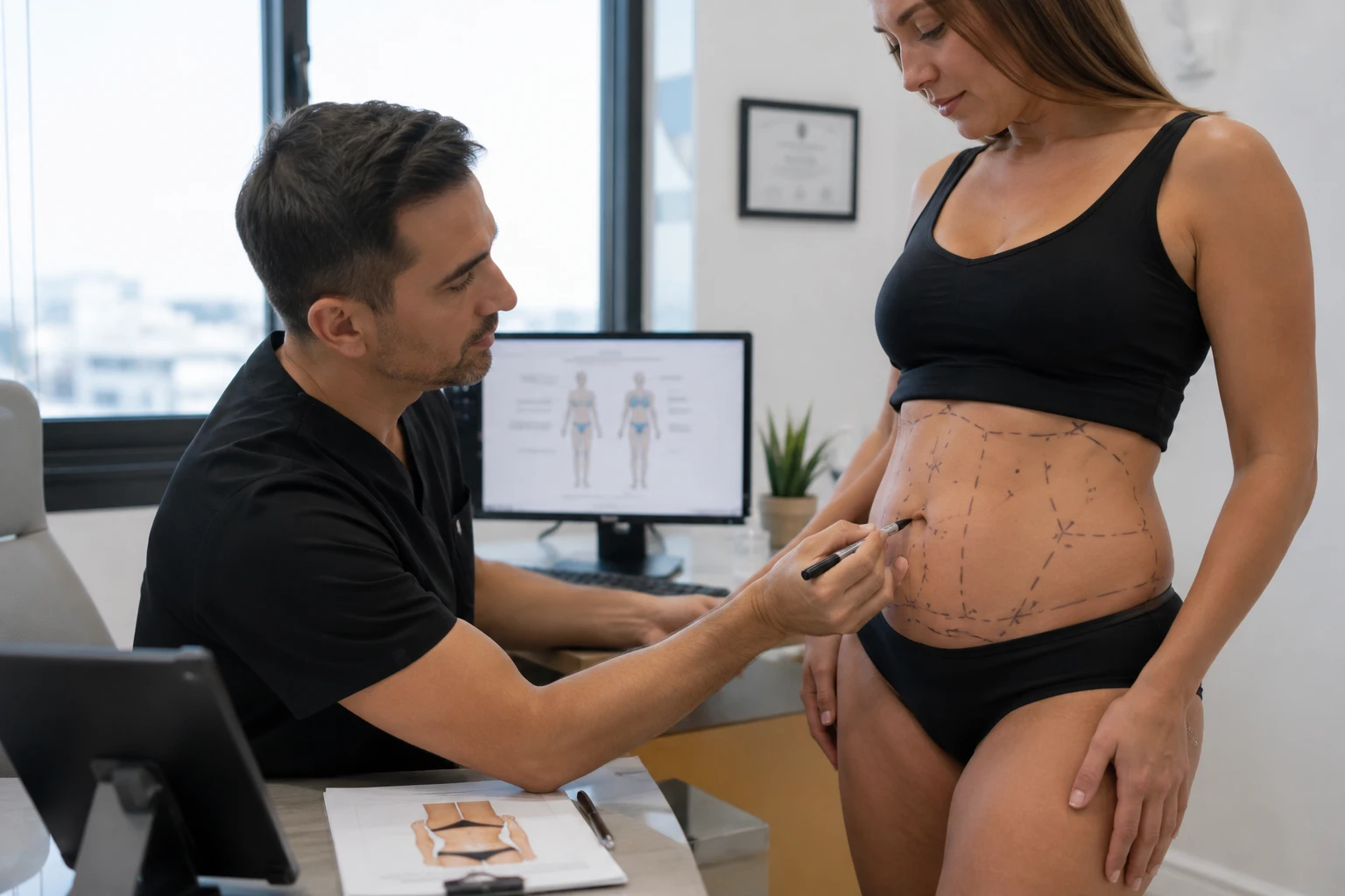 liposuction surgical preparation