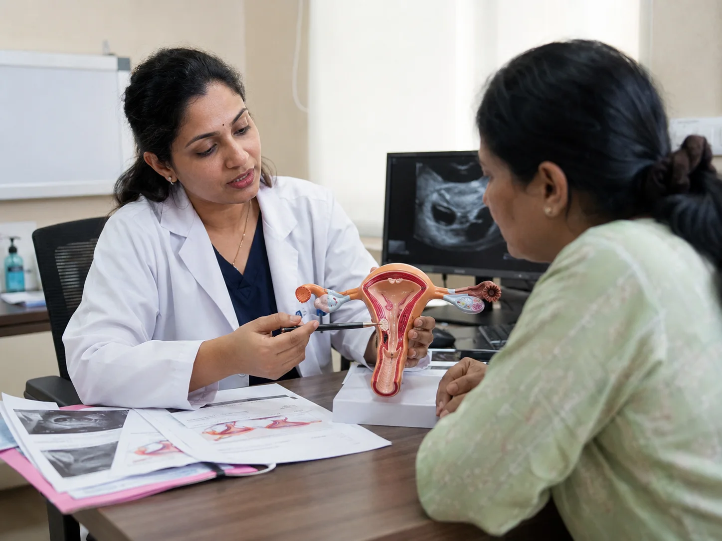 hysterectomy consultation cervix anatomy model