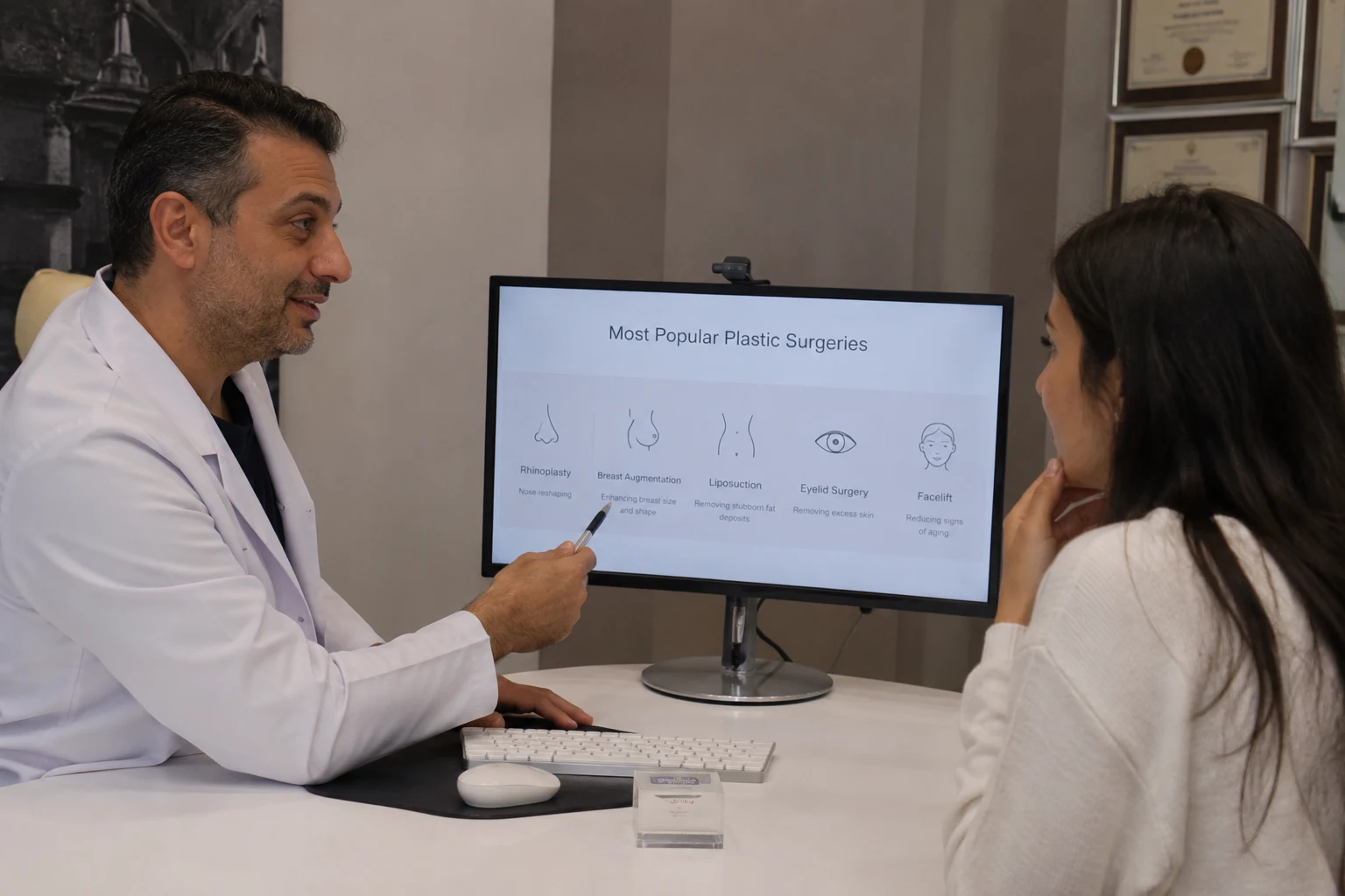 plastic surgery options patient discussion