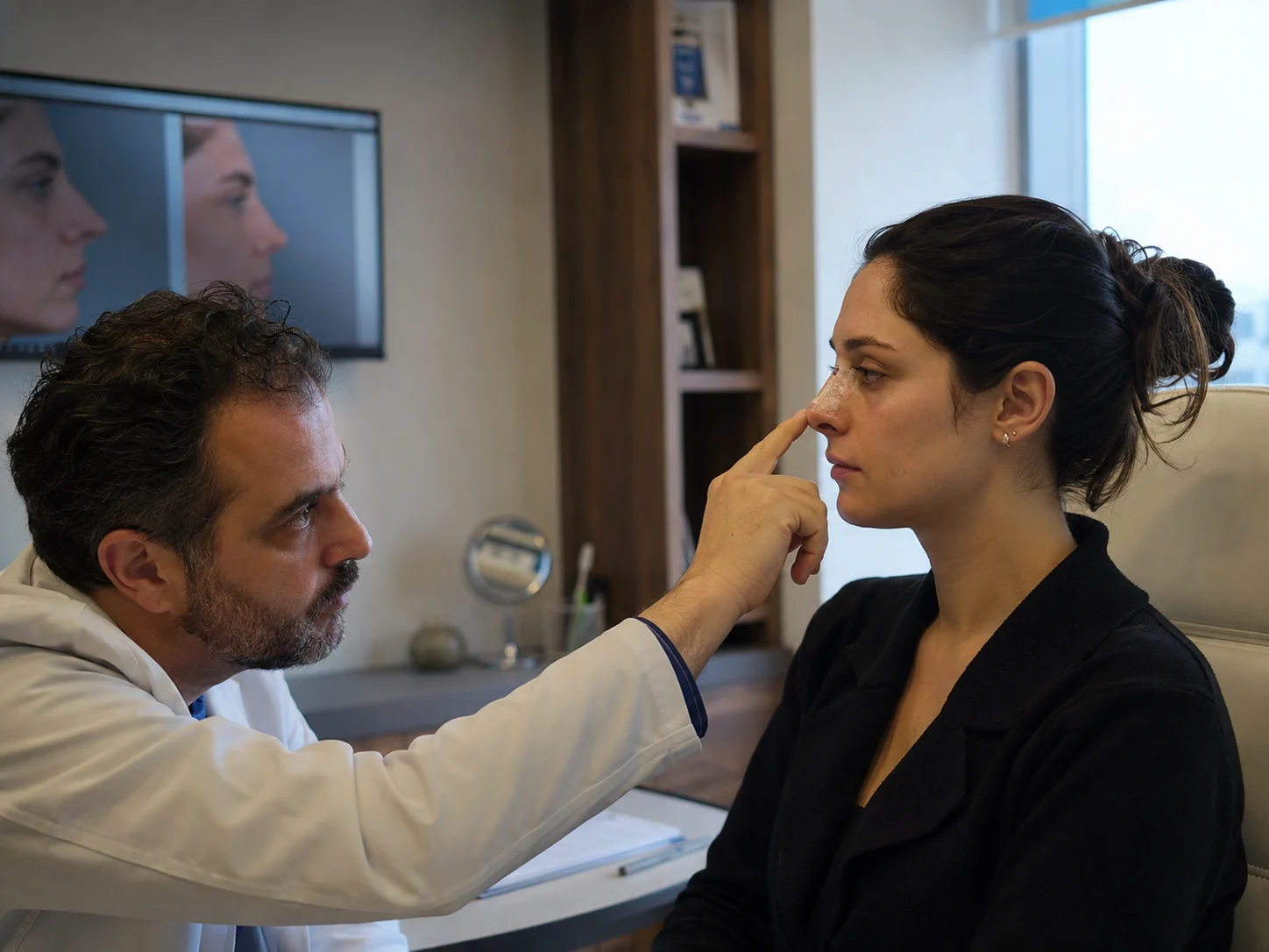 rhinoplasty results of the surgery