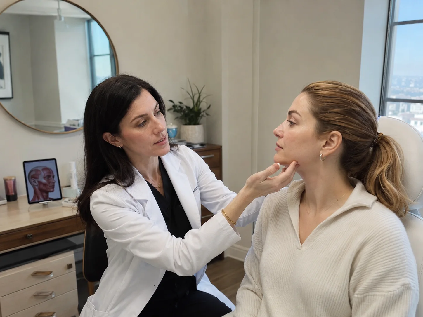 facial contouring jawline consultation