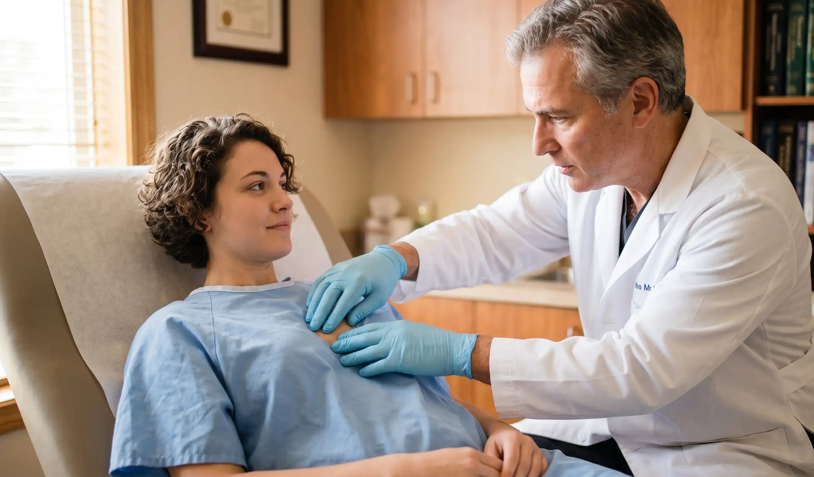 clinical implant palpation exam