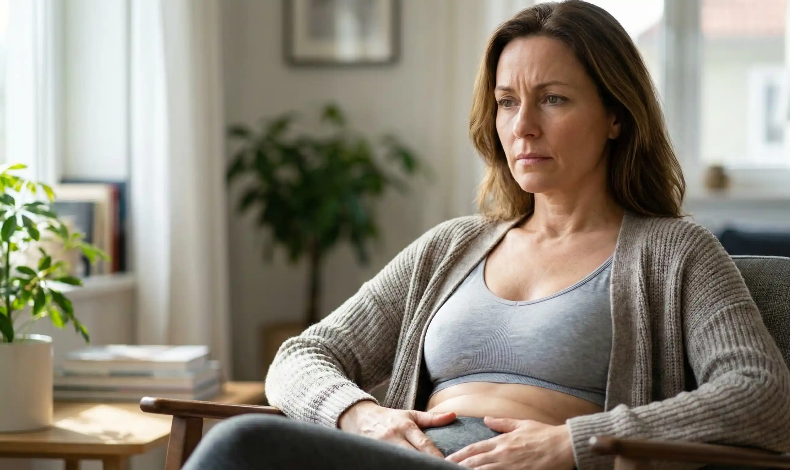 patient experiencing sensory breast symptoms