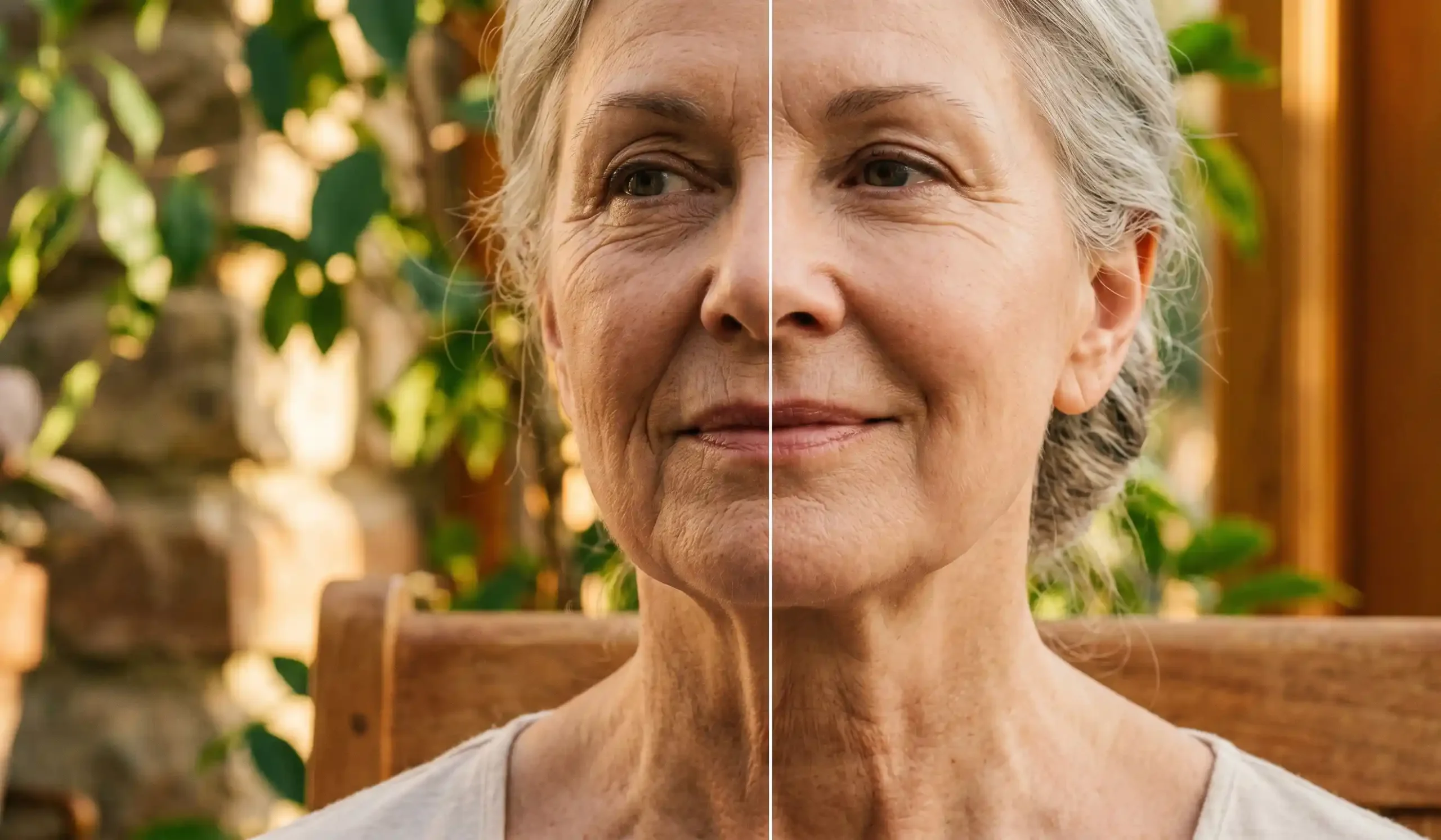 natural facelift before and after aging contours
