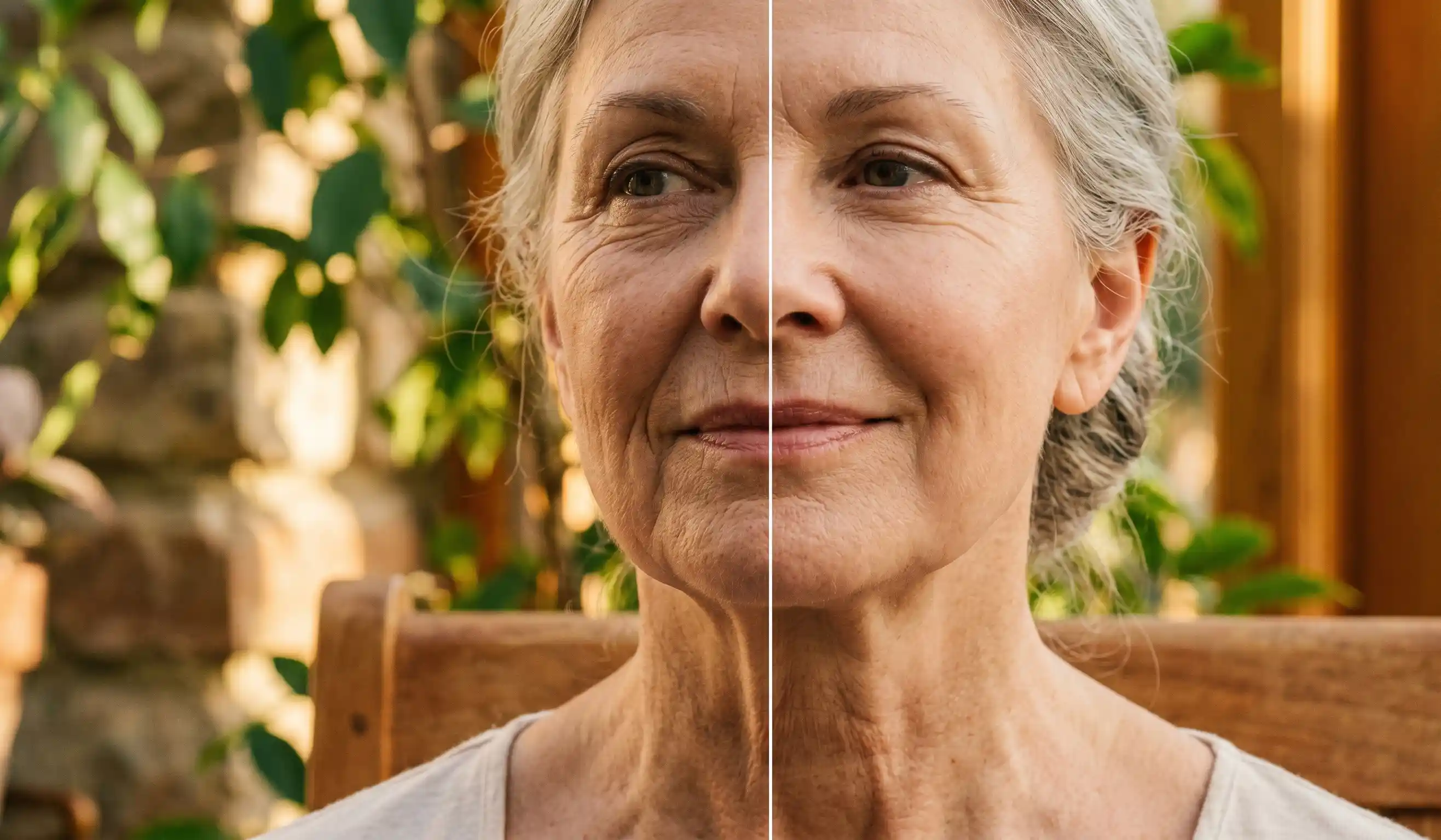 natural facelift before and after aging contours