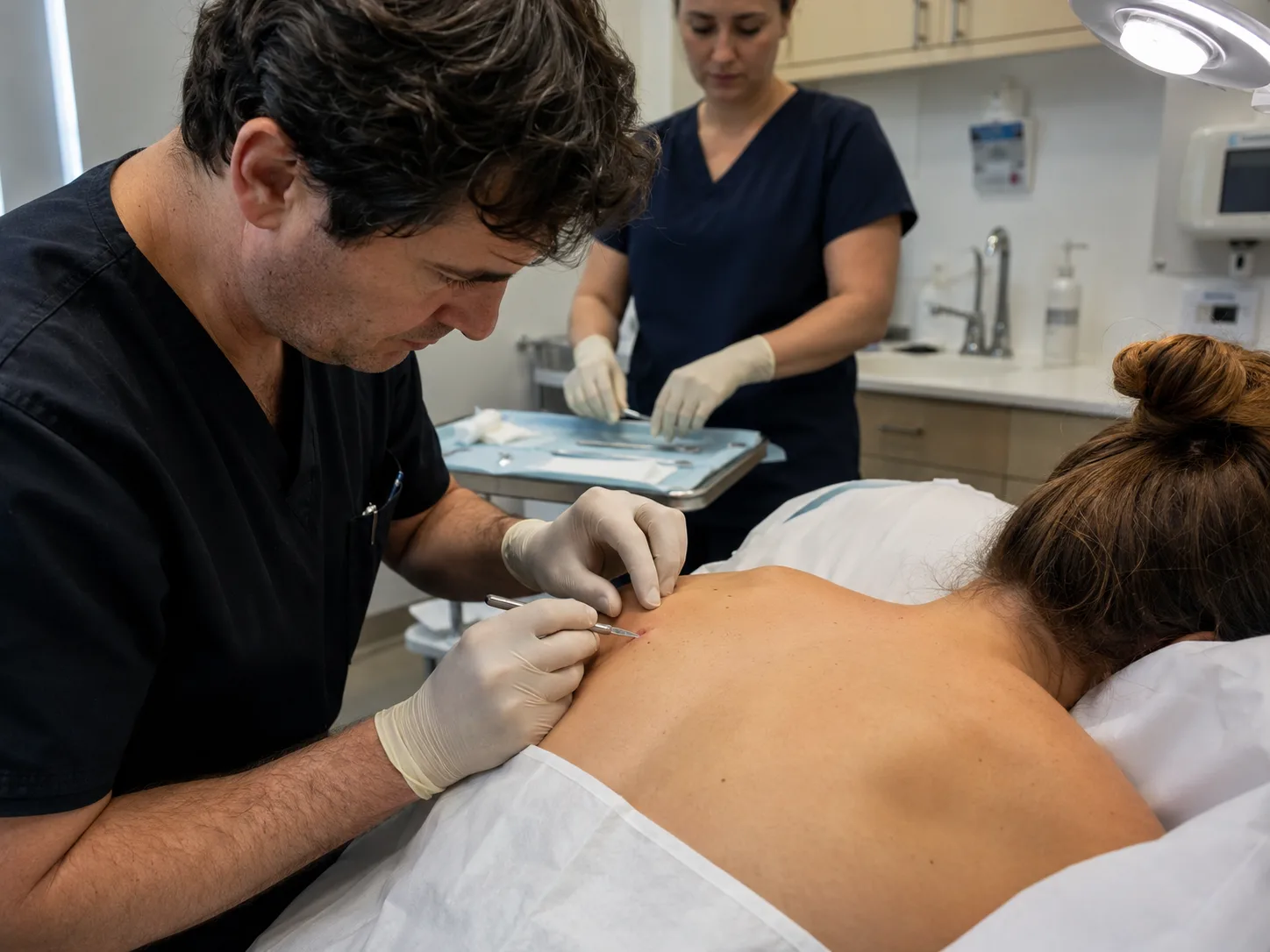 mole removal surgery day