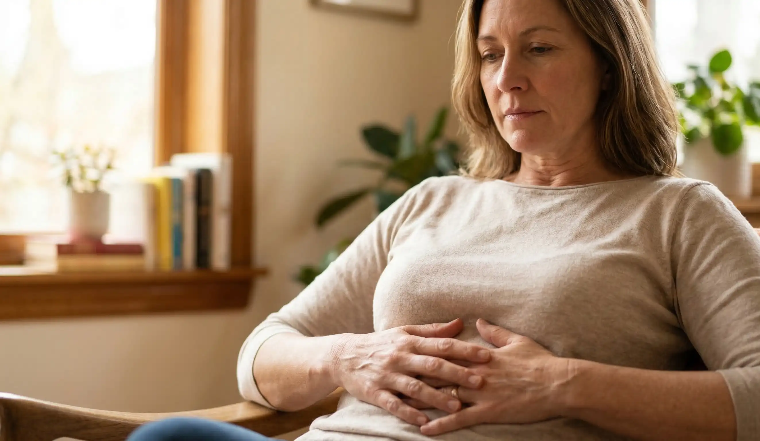 natural woman after hysterectomy