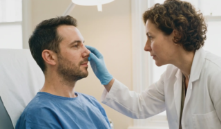 clinical examination rhinoplasty healing palpation