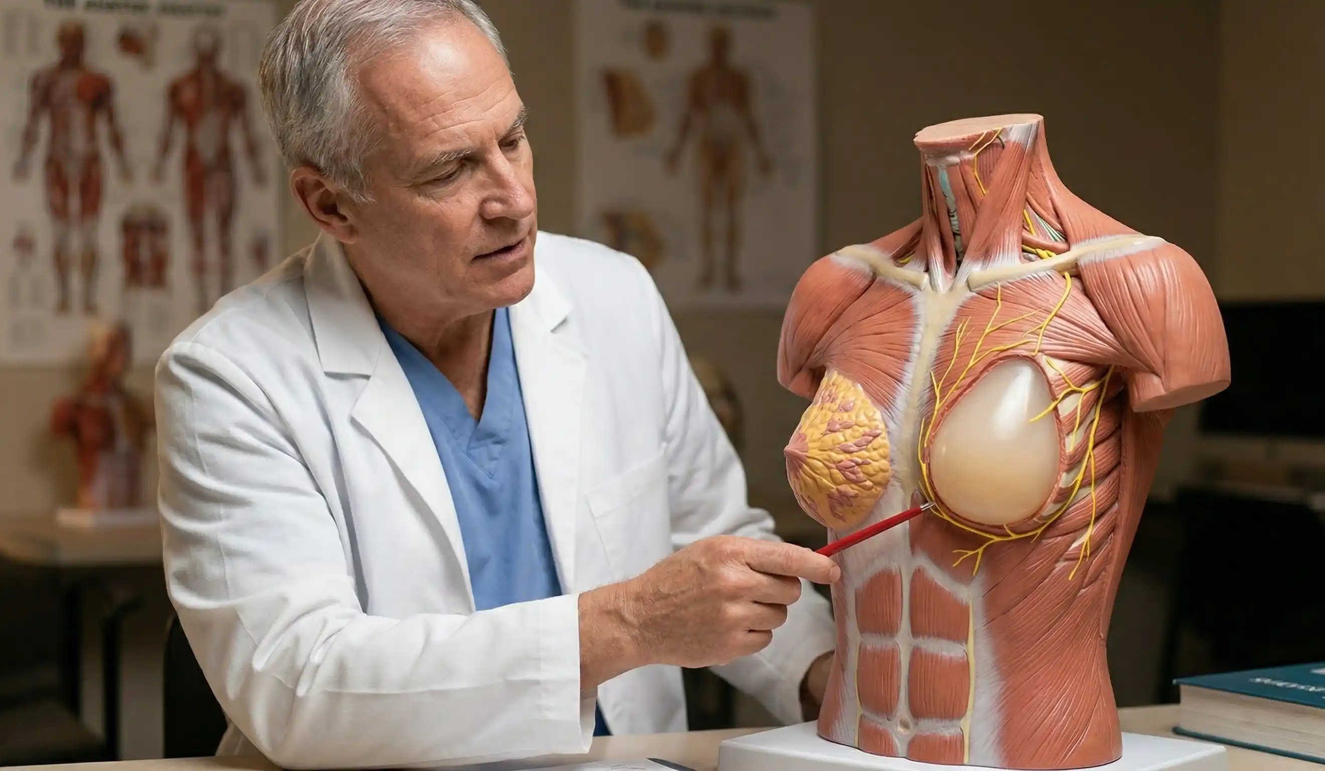 modello anatomico risonamento impianto mammario