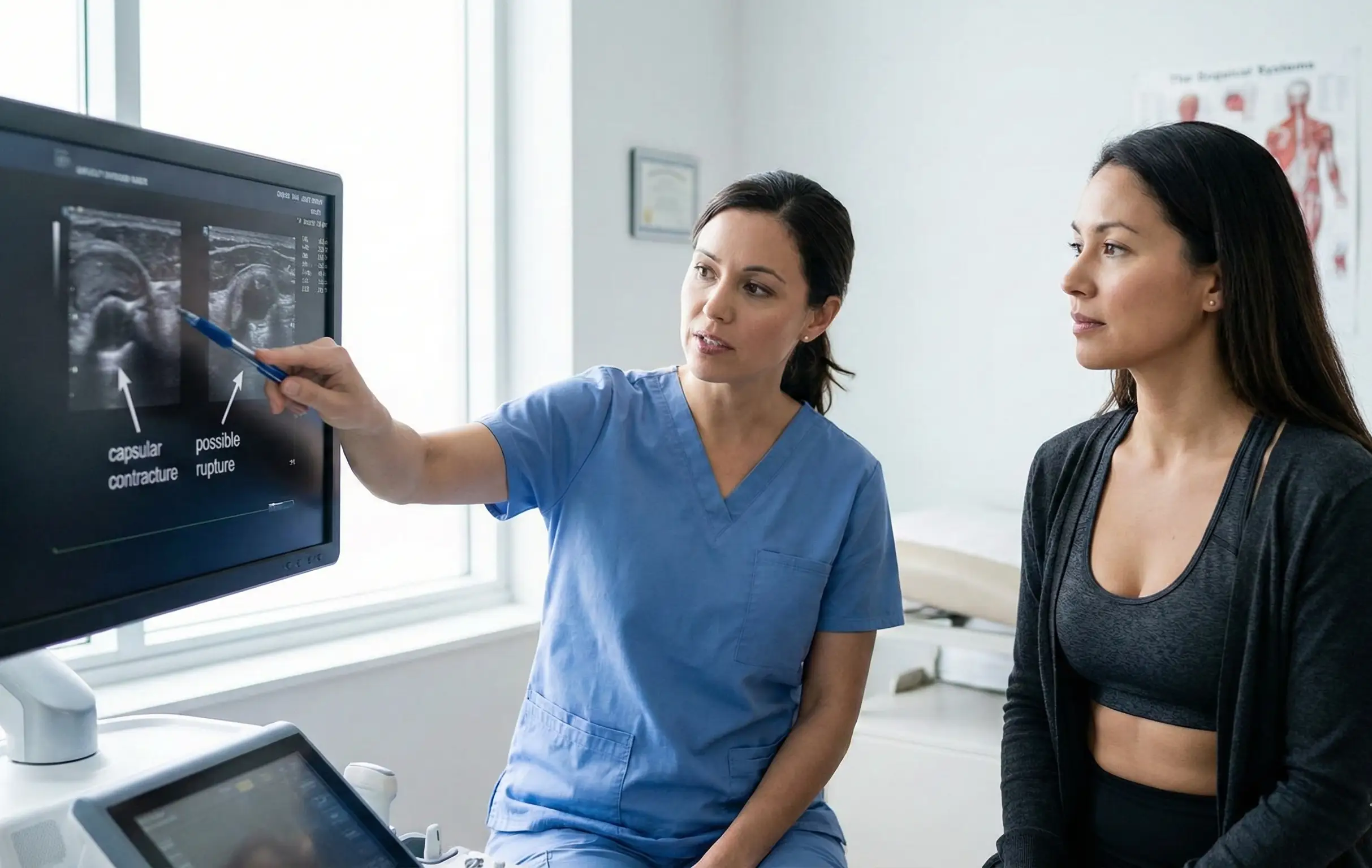 monitoring breast implants mri ultrasound checkup consultation