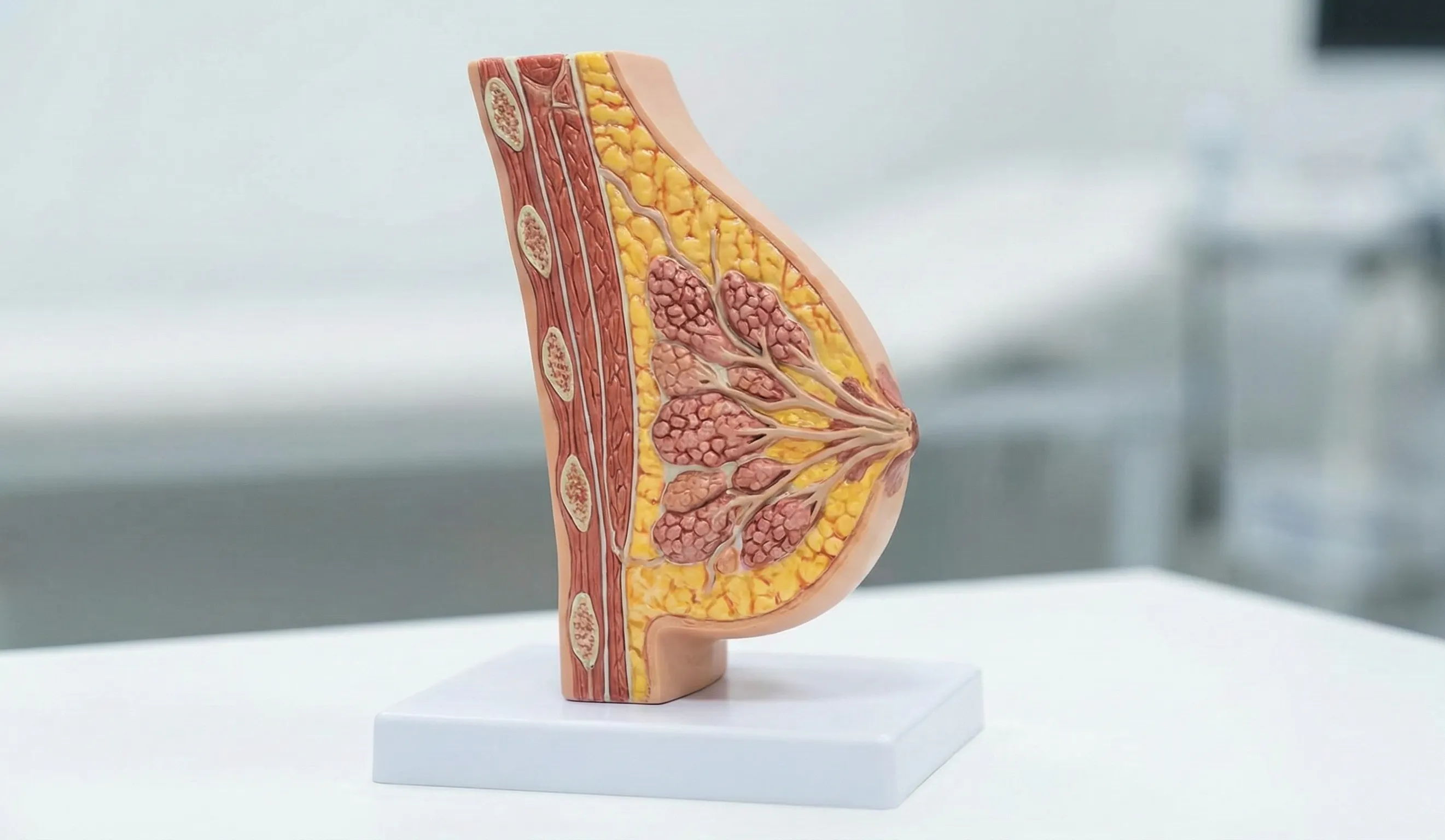 anatomical model female breast cross section