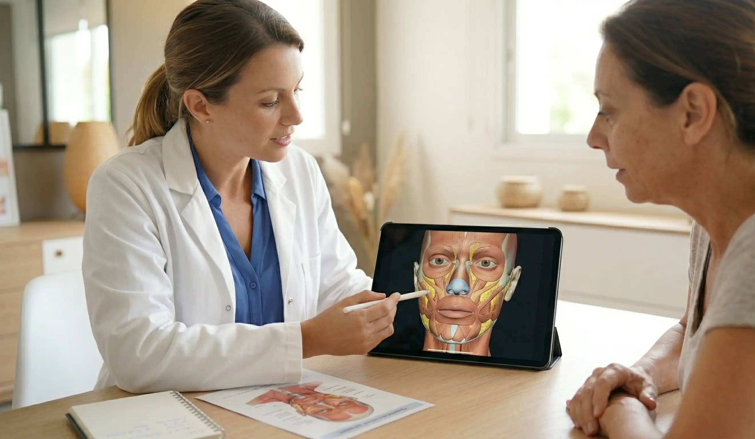 anatomical model midface lift sunken eyes