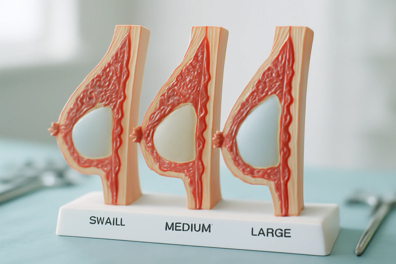 Opzioni di dimensione del seno in 3d