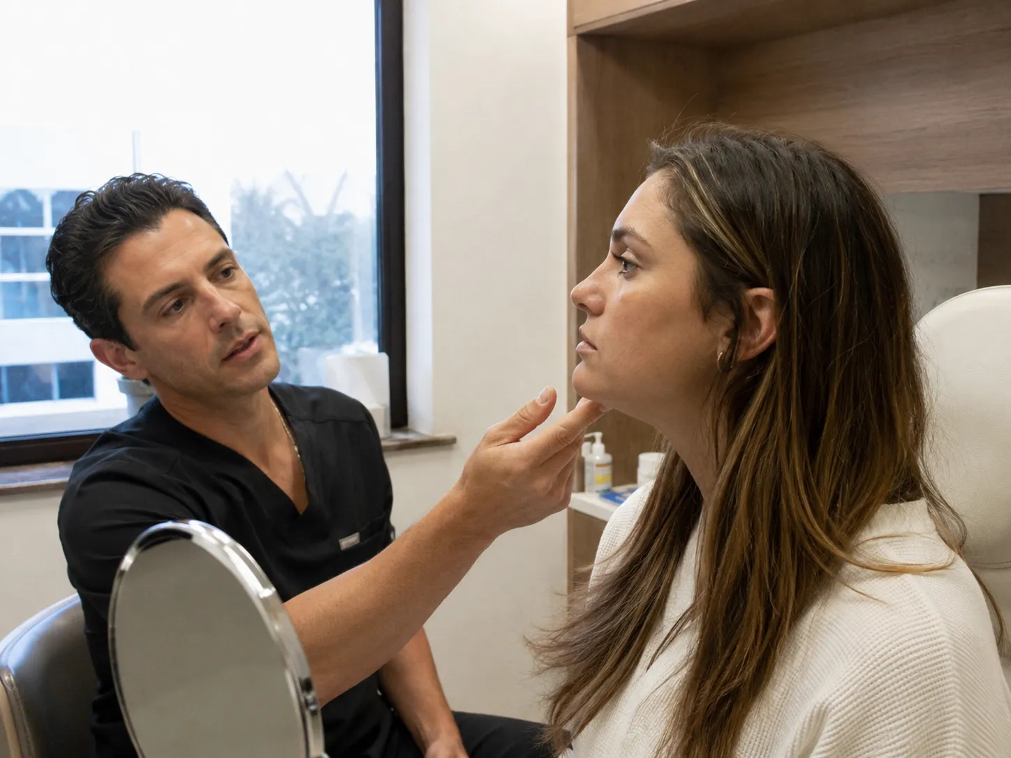 chin profile consultation examination